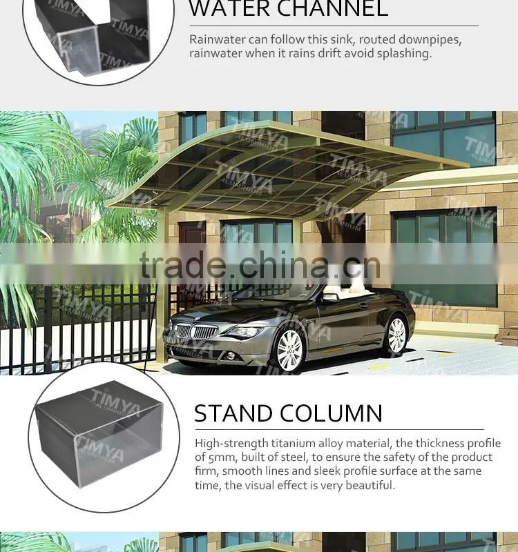 New design aluminum frame carport/ outdoor gazebo carport