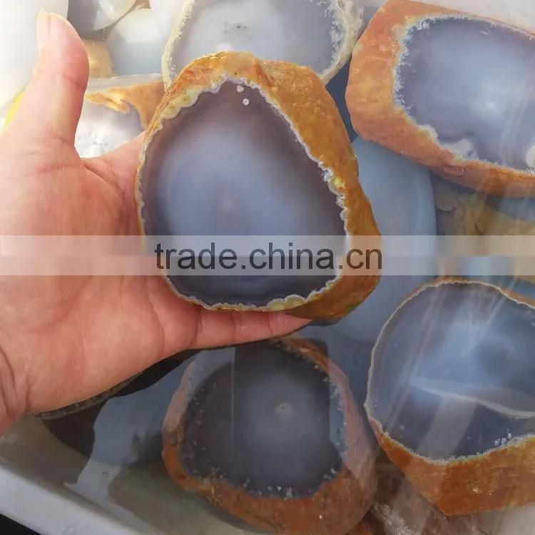 natural water bile agate geode agate with water trapped inside native water inside agate stone