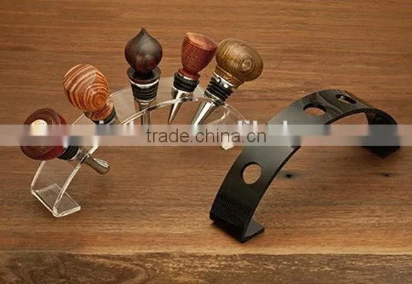 Top grade best selling clear wine bottle stopper rack