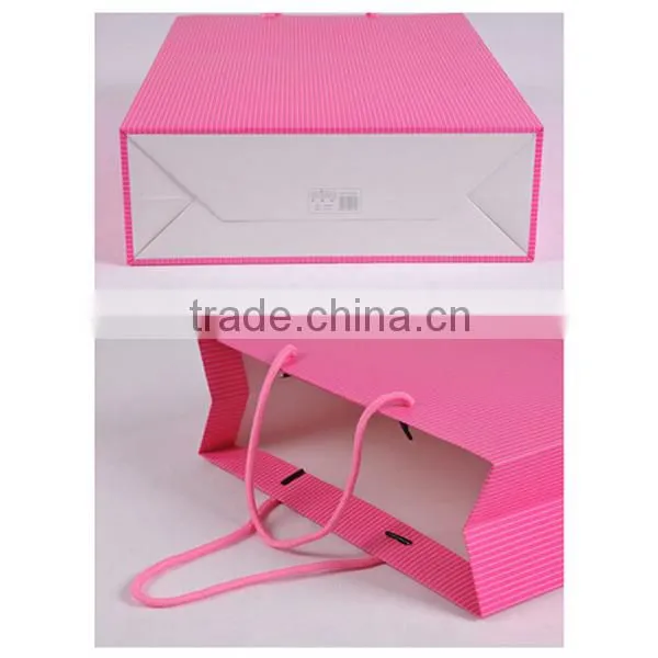 Big Size 3 Colors Stripe Paper Shopping Bag