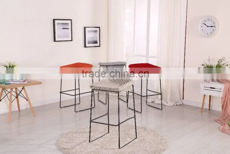 Cheap bar chair iron legs stool