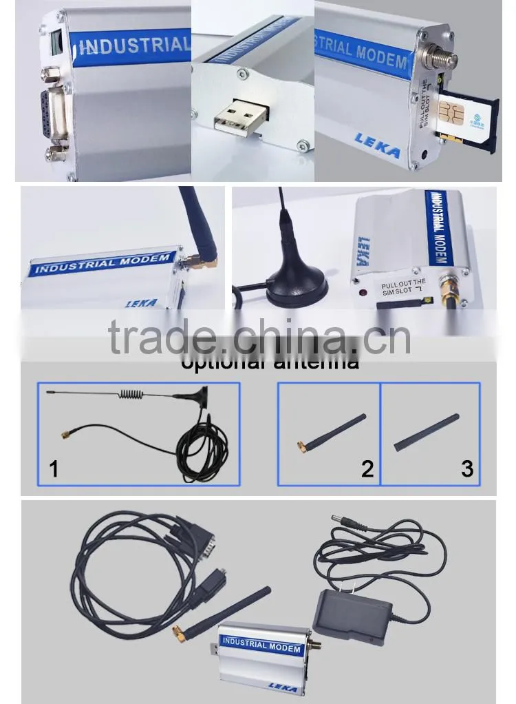 low price gsm sms modem -Qida GS81 dual sim modem cellular modem rs232/ usb multi sim card modem