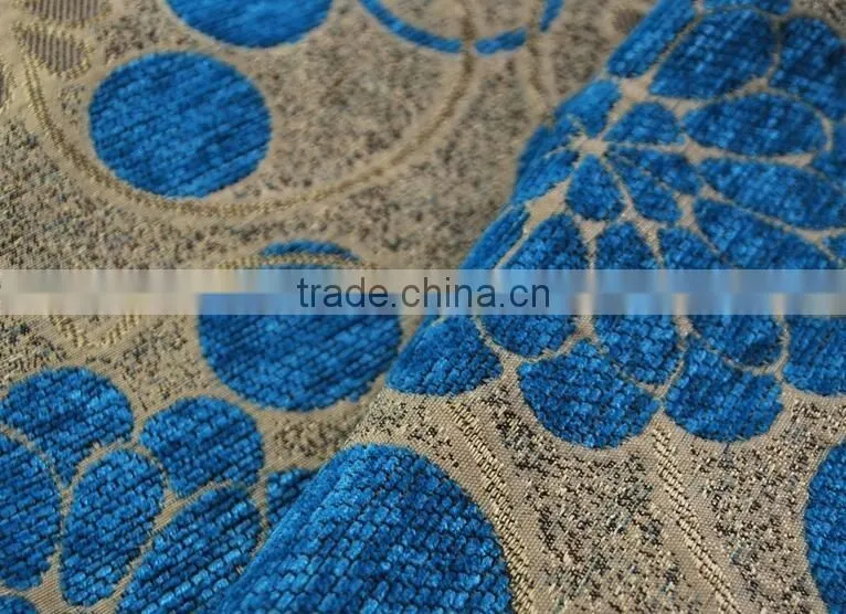 Chenille Fabric Flower New Design WovenTela Flocked Dobby Sofa/ Cushion/Curtain/Carpet