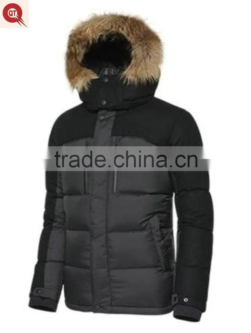 2016 fashion cheap men's hoodie down jacket warm down coat