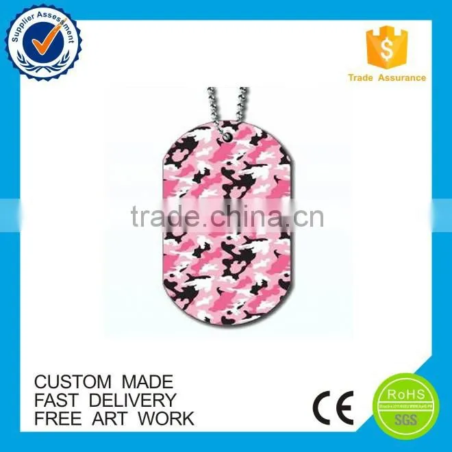 Free design custom souvenir couple dog tags