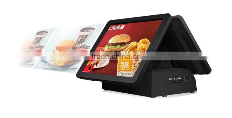 15inch Double Screen POS Touch screen All in One for Retail POS system