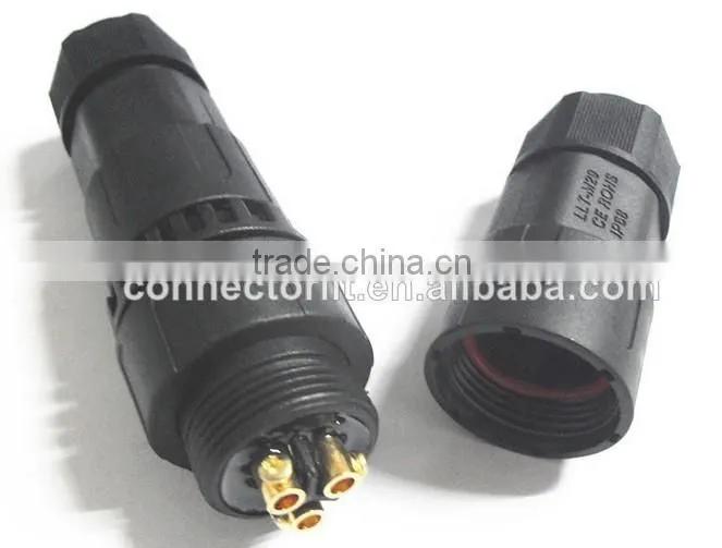 35A LLT 3 poles M29 solderless screw terminal waterproof connector power connector