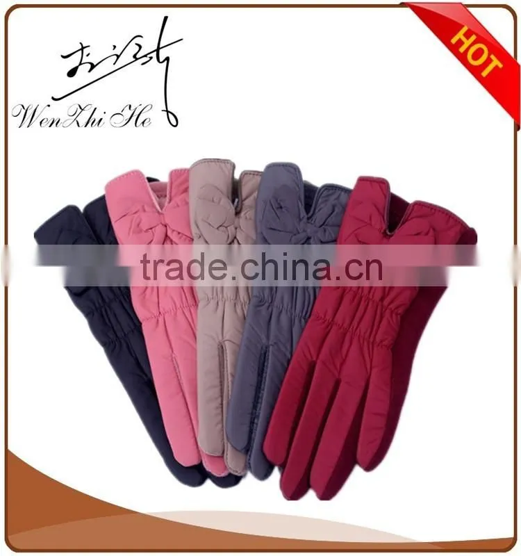 popular blue soft warm fashion winter mitten gloves producer