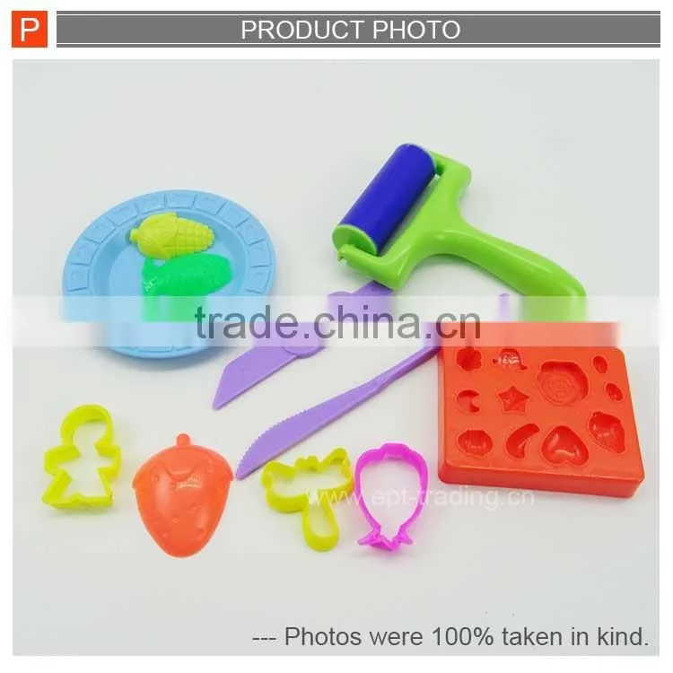 Funny plasticine cake mud toys kid modeling color clay tool toys