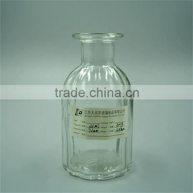 312ml Clear Art Deco Glass Vase/ Potpourri Jar for Wholesale from China