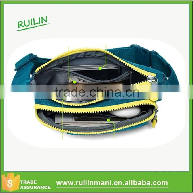 Collage small zipper waist pack pouch