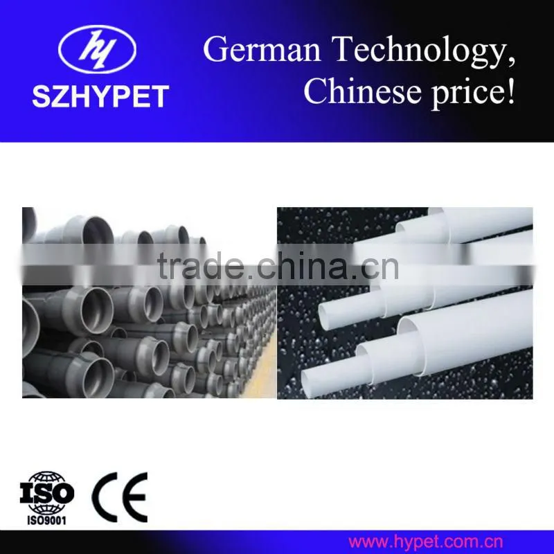 with HYGF315 conical twin extruder production line Large160-315mm PVC water supply pipe