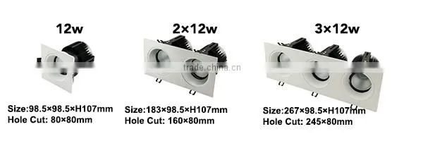 24w led dimmable downlight, ceiling downlight led, adjustable led downlight