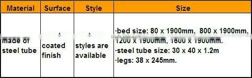 Extra strong bed frame