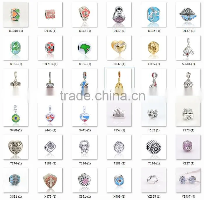 Colorful Rhinestone Jewelry Silver Heart Pendant