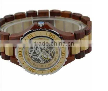 High quality latest quartz wooden watch for mens wrist watches