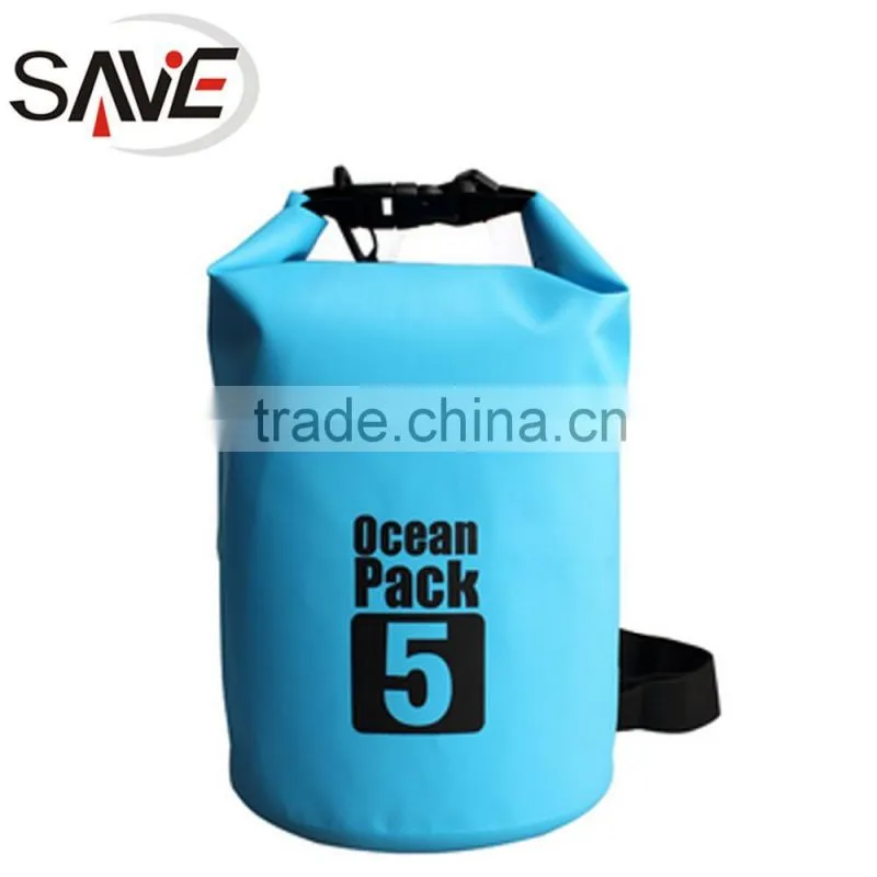 Trade Assurance China Wholesale Latest Sport 5L 500D PVC Tarpaulin Waterproof Outdoor Dry Bag