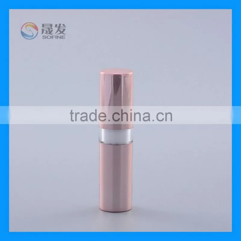 Nice color fashional pink slim lipstick tube for cosmetic