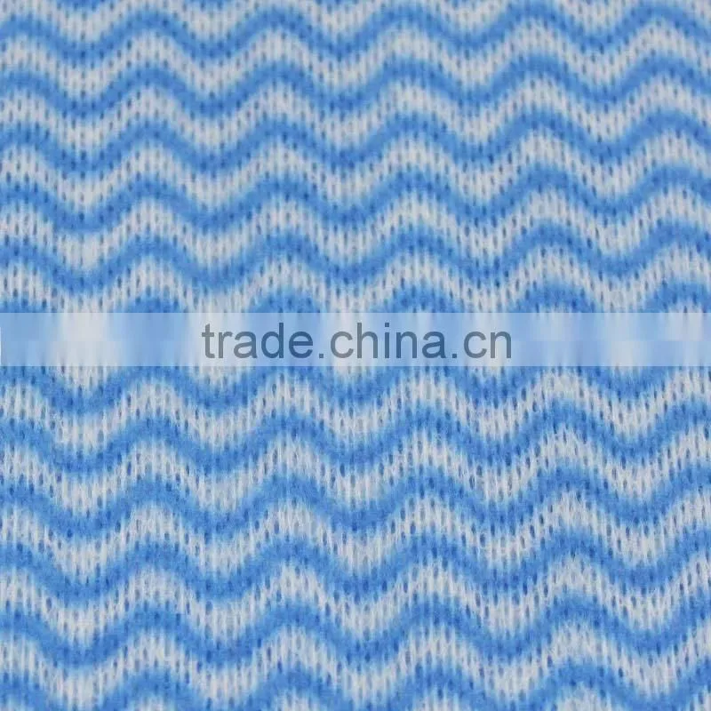 China manufacture OME bule spunlace nonwoven cleaning fabric