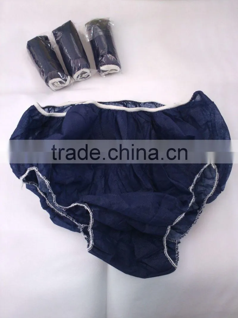 Disposable nonwoven hospital salon single use underwear for women or man