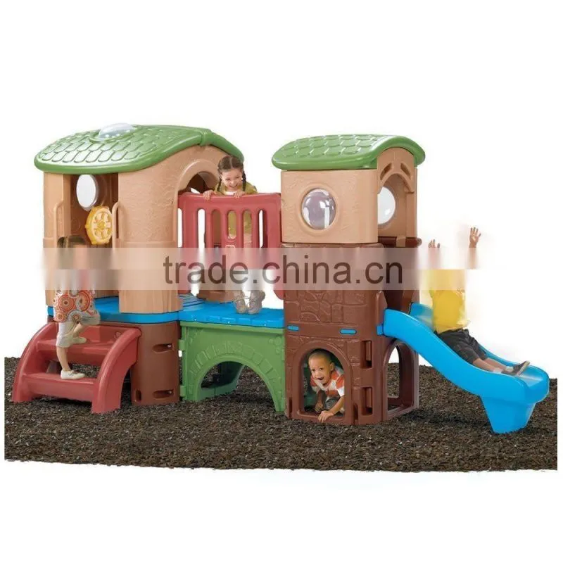 Kids outdoor playground child plastic playyard slides