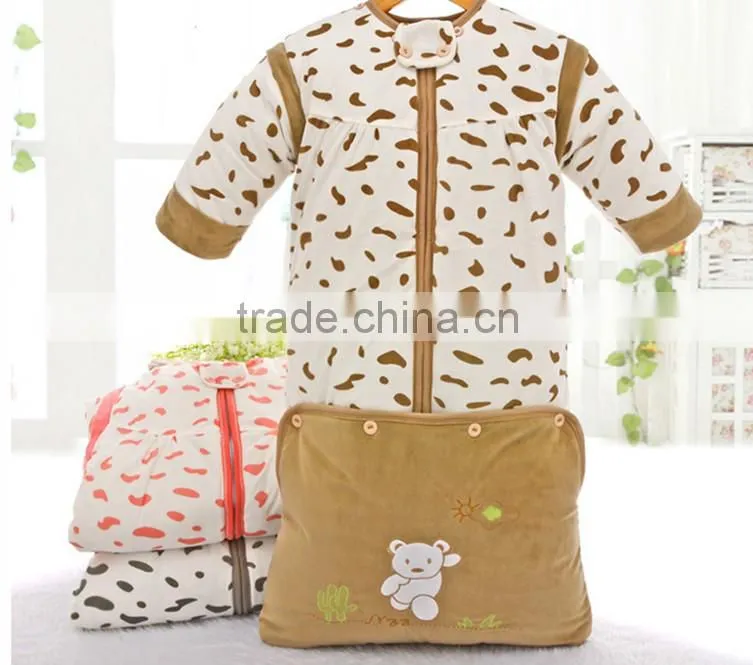newborn baby cotton clothes, baby sleeping bags, baby sleepwear