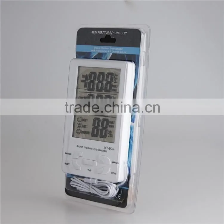 3 In 1 digital room temperature meter Clock