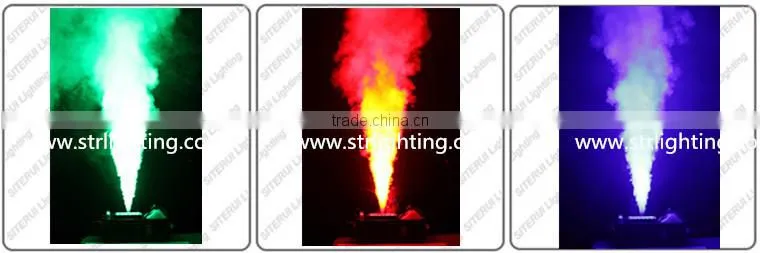 1500W rgb vertical smoke machine LED 12pcs 3W vertical column fog machine