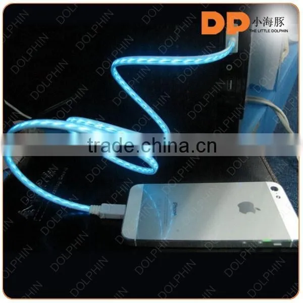EL flowing usb charging cable charger usb cable for android moble phone