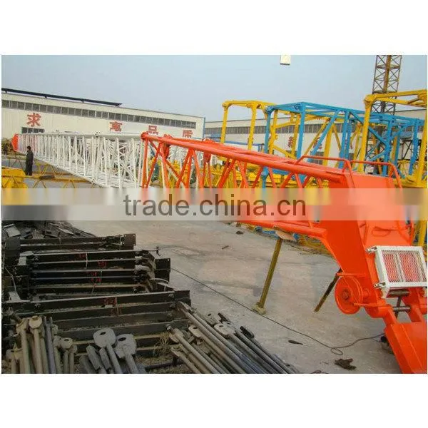QTZD125(5025) 12t luffing jib tower crane/ inner climbing tower crane