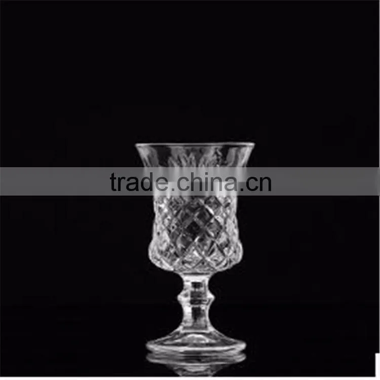 China manufacture stockage bordeaux wine glasses goblet glass 200ml