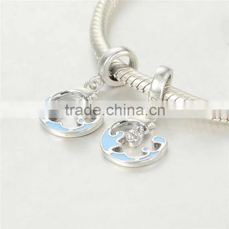 Sea Charm Me Products Charms European Charm Bracelet Necklace 100% Real 925 Sterling Silver S209 Aaa Cubic Zirconia