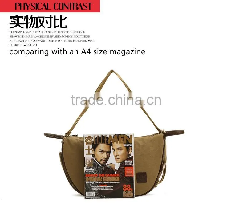 Novel Canvas Shoulder Bag Fashion Handbag Convert To A Backpack From A Shoulder Bag Pattern Shoulder Bag