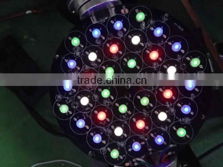 Factory price 36pcs 3W RGBW led moving head light beam wash stage lighti