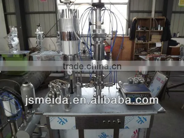 under cap aerosol filling machine for R134a with 1000g
