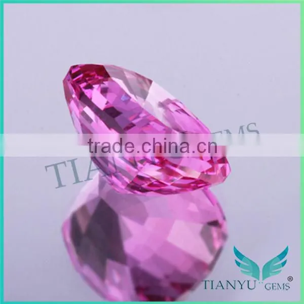 2015 gemstones wholesale china loose gemstone samples 5# Rectangle pagoda-shape corundum ruby gemstone