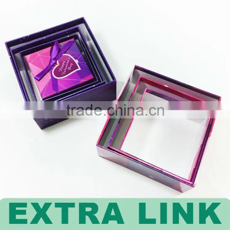 Custom Fancy Paper Cardboard Stackers Jewellery Boxes