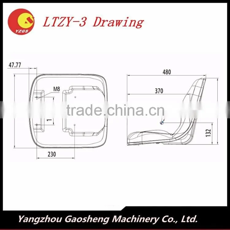 China made new design agriculture tractor seat/LTZY-3