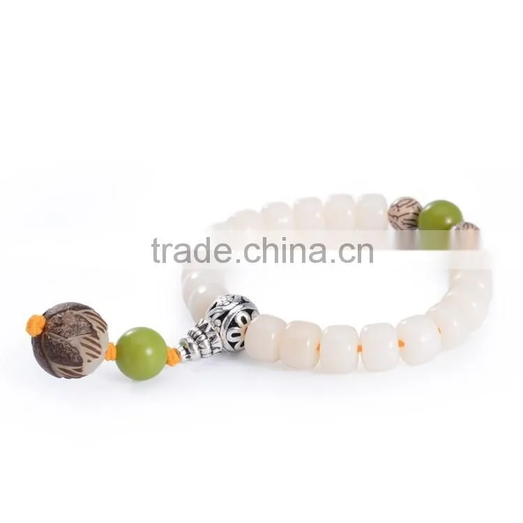 Natural White onyx Agate Beads Bracelets fashion jewelry made in China