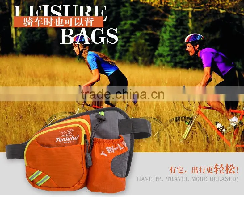 2015 hot sale sport run waist tool bag with bottle holder