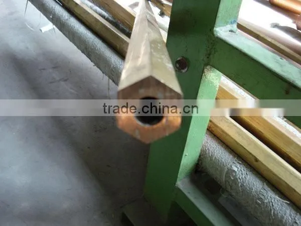 good quality hexagonal brass pipe manufacture in china