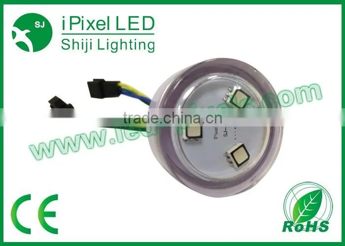 dc12v/24v outdoor fairground 38mm 12led rgb pixel led camaleon