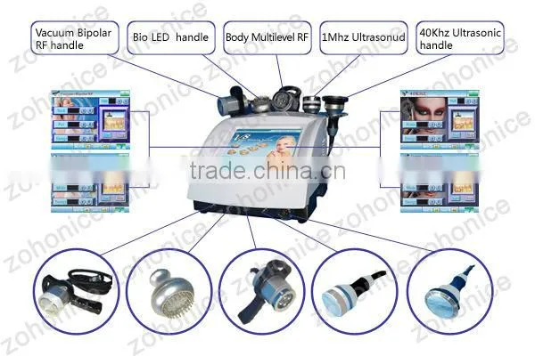 BZ06 5 in 1 ultrasonic vacuum cavitation RF BIO slimming machine