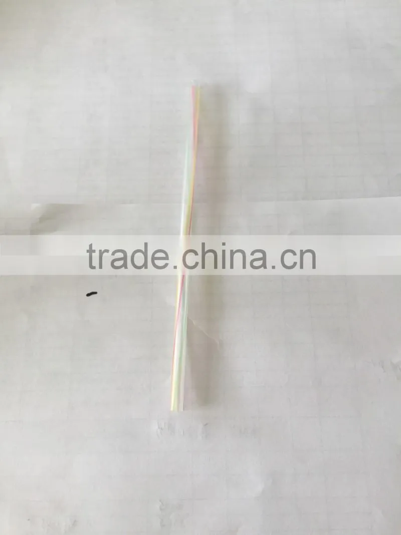 neon color plastic straw packed in beautiful PVC box