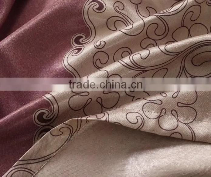 2015 hot sale printed designed No. 25 window curtains, made- up black out fabric in home or hotel