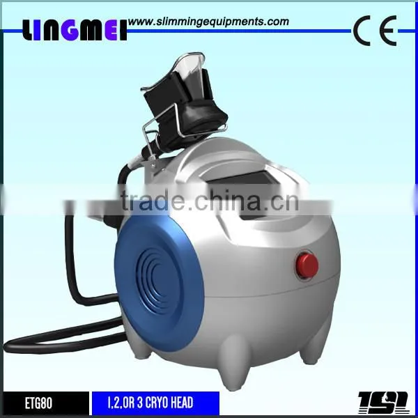 Three cryo head svacuum liposuction portable cryolipolysis machine
