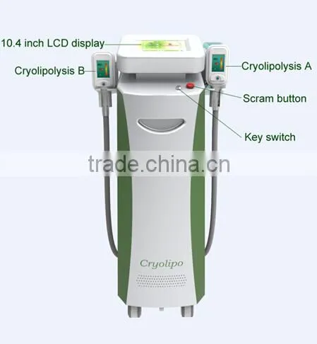 The newest body fat shape slimming beauty machine with two heads could work at the same time