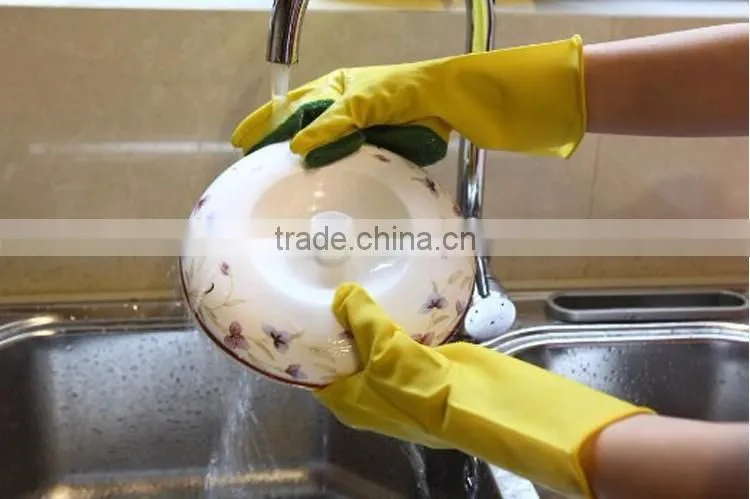 Cleaning Sponge Silicone Dishwashing Waterproof Cheap Washing Kitchen Gloves