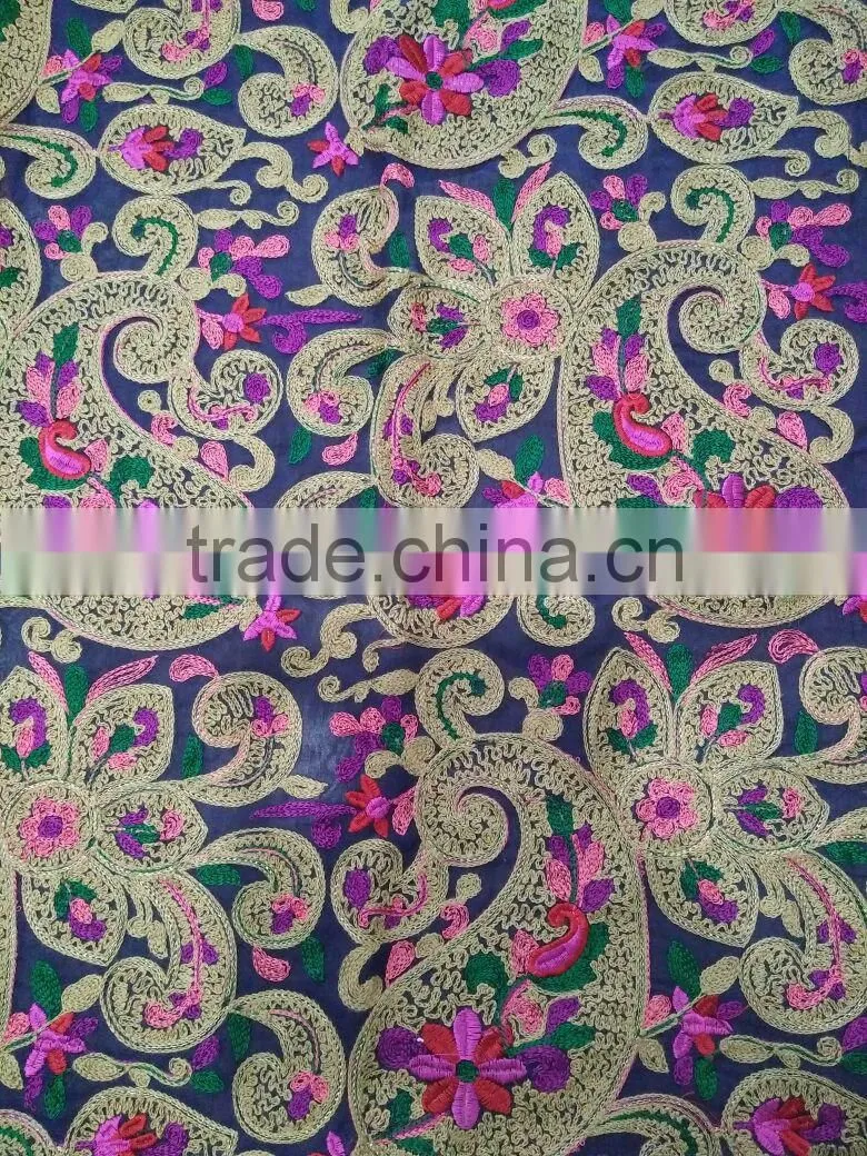 Chain Stitch Embroidery Fabric
