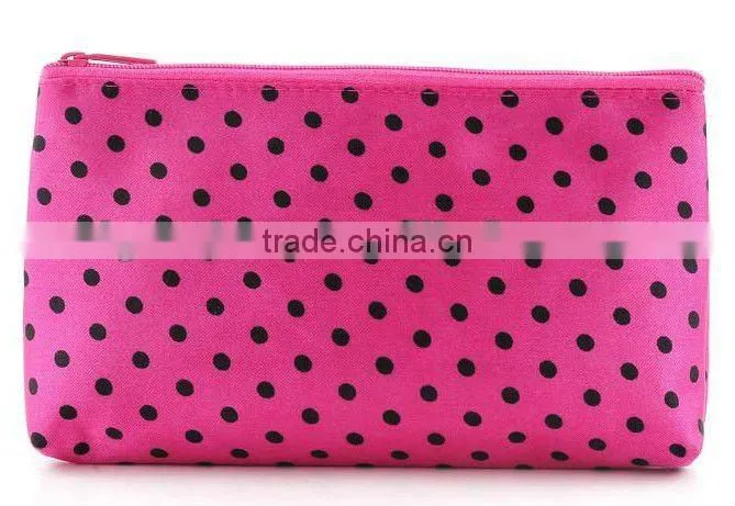 Small PVC cosmetic bag with mirror